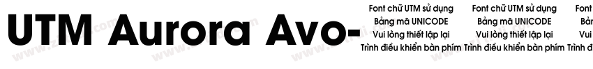 UTM Aurora Avo字体转换